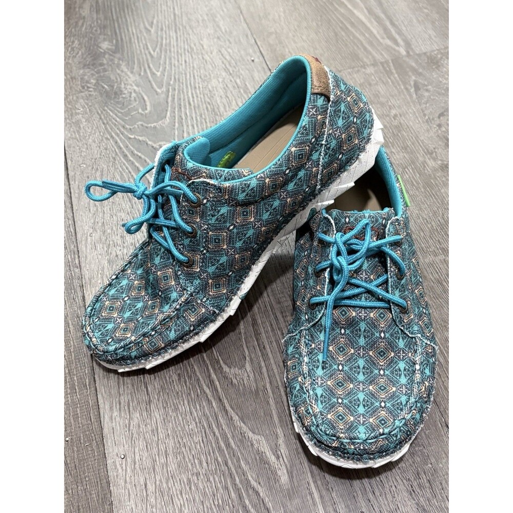 Twisted X Zero-X Turquoise Aztec Women's Shoes WZX0002 Size 7.5 M